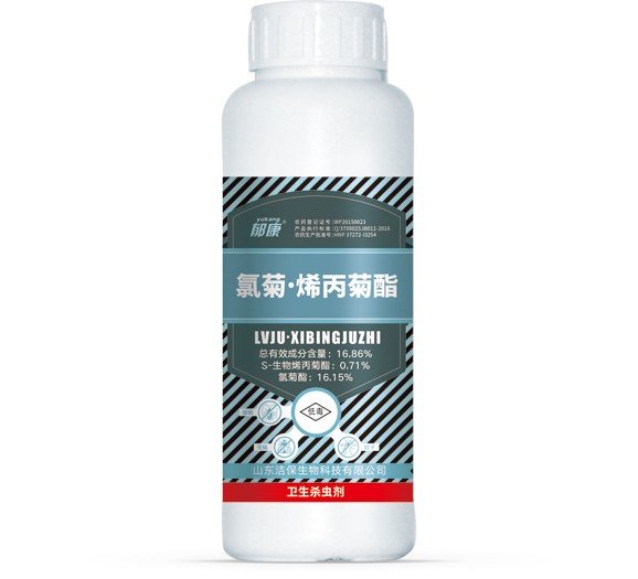郁康16.86%氯菊烯丙菊酯水乳劑500g/瓶